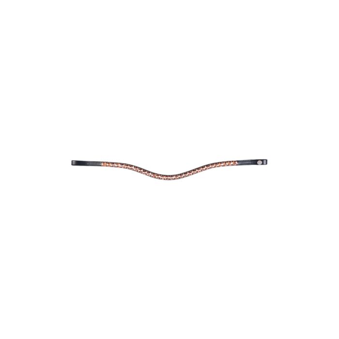 HKM Browband - Rosewood Glamour